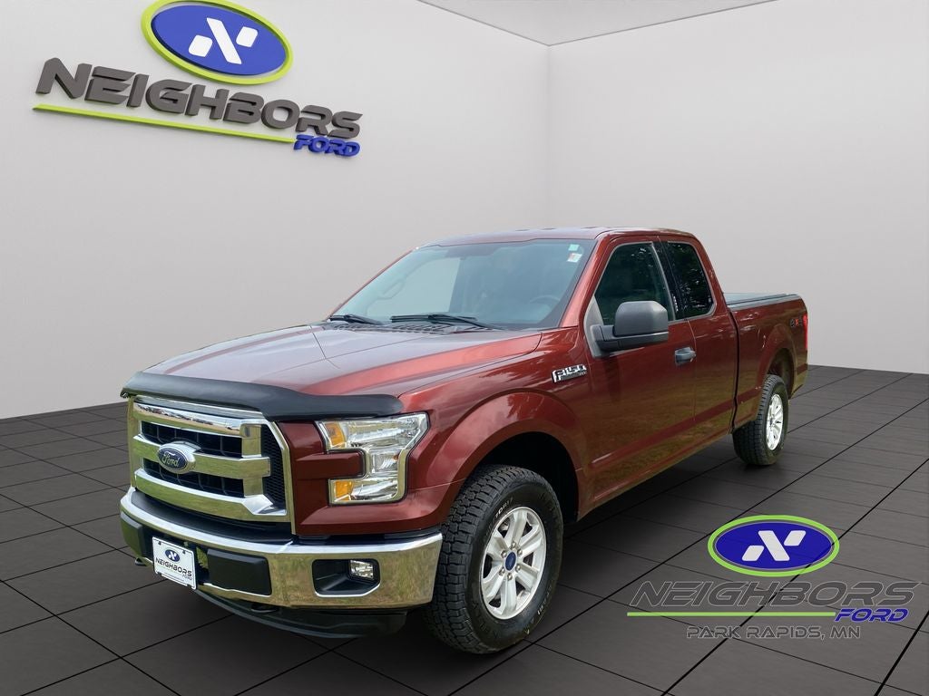 2015 Ford F-150 XLT in Bronze — front three-quarter view