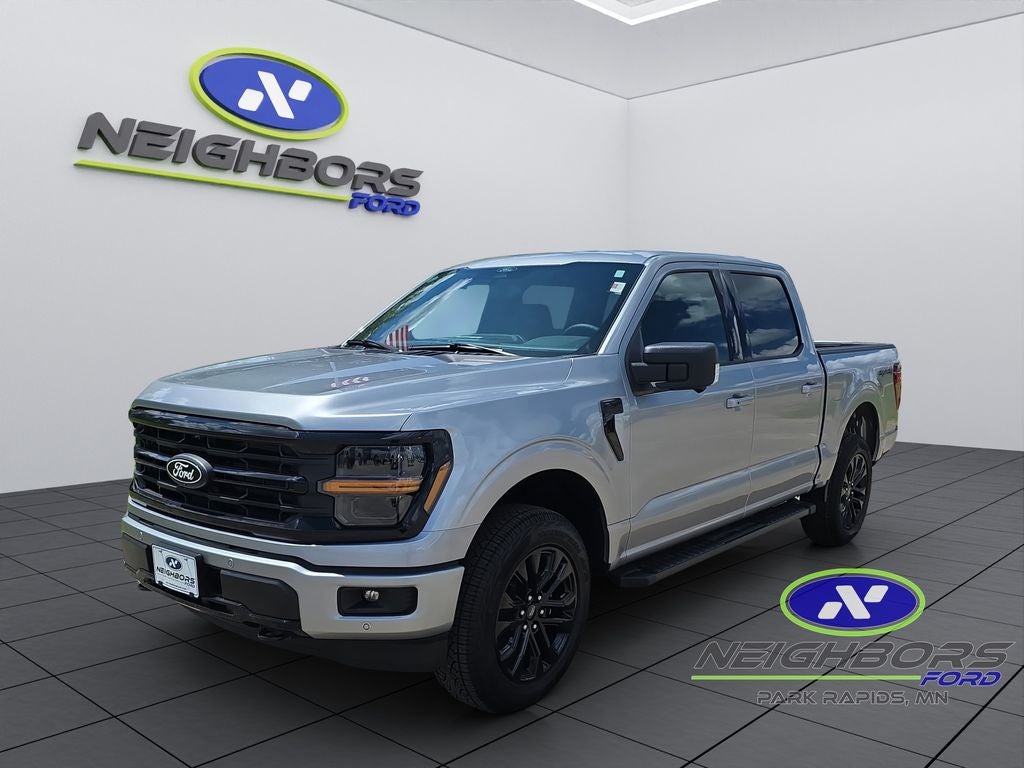 2026 Ford F-150 XLT in Iconic Silver Metallic — front three-quarter view