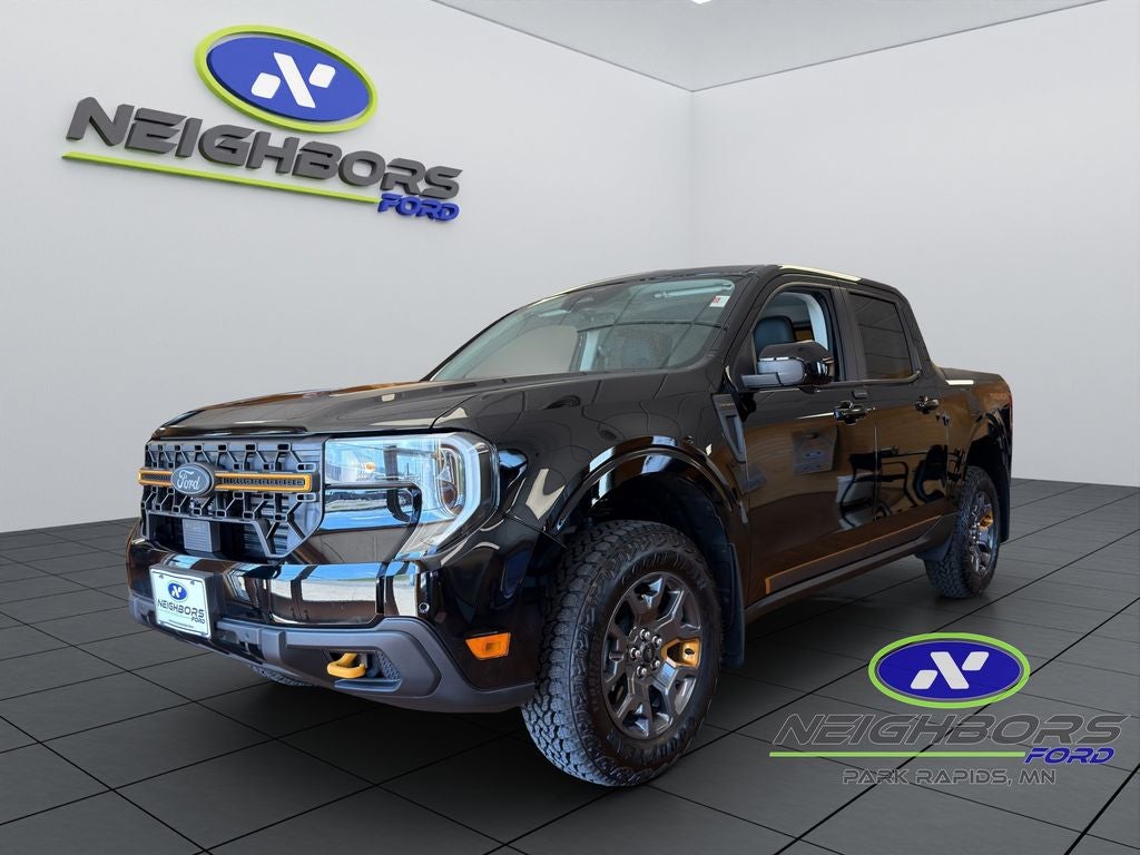 2026 Ford Maverick Tremor in Shadow Black — front three-quarter view